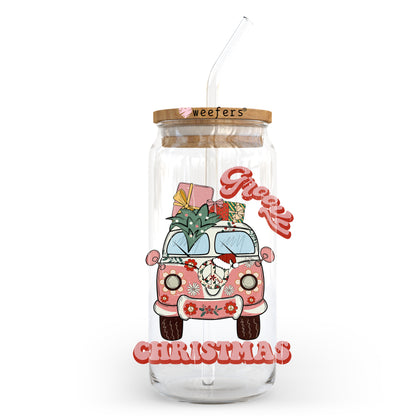 Groovy Christmas 20oz Libbey Glass Can, 34oz Hip Sip, 40oz Tumbler UV DTF or Sublimation Decal Transfer - Weefers