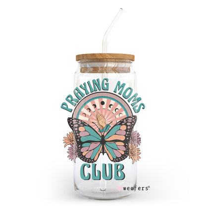 Praying Moms Club 20oz Libbey Glass Can, 34oz Hip Sip, 40oz Tumbler UV DTF or Sublimation Decal Transfer - Weefers