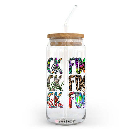 F This F That F Everything 20oz Libbey Glass Can, 34oz Hip Sip, 40oz Tumbler UV DTF or Sublimation Decal Transfer - Weefers