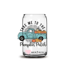 Load image into Gallery viewer, Take Me to the Pumpkin Patch 16oz Libbey Glass Can UV-DTF or Sublimation Wrap - Decal
