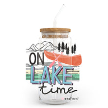 Load image into Gallery viewer, On Lake Time 20oz Libbey Glass Can, 34oz Hip Sip, 40oz Tumbler UVDTF or Sublimation Decal Transfer
