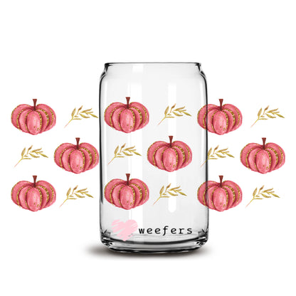 Autumn Pumpkins 16oz Libbey Glass Can UV DTF or Sublimation Wrap - Decal - Weefers