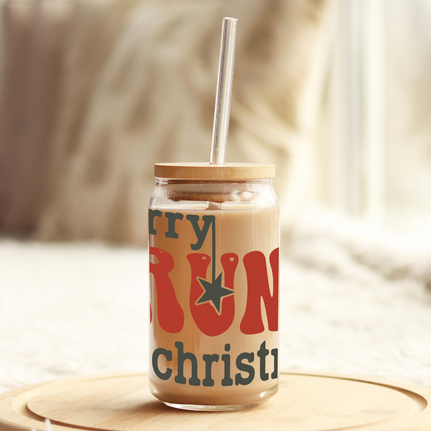 Merry Drunk I'm Christmas 16oz Libbey Glass Can UV DTF or Sublimation Wrap - Decal - Weefers