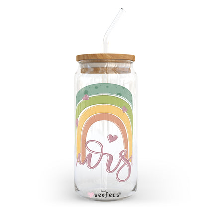 Retro Nurse Rainbow 20oz Libbey Glass Can, 34oz Hip Sip, 40oz Tumbler UV DTF or Sublimation Decal Transfer - Weefers