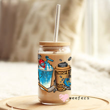 Load image into Gallery viewer, Hockey Coffee Latte 16oz Libbey Glass Can UV-DTF or Sublimation Wrap - Decal
