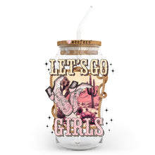 Load image into Gallery viewer, Let&#39;s Go Girls Rodeo 20oz Libbey Glass Can, 34oz Hip Sip, 40oz Tumbler UVDTF or Sublimation Decal Transfer
