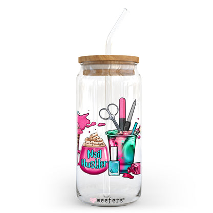 Hair Hustler 20oz Libbey Glass Can, 34oz Hip Sip, 40oz Tumbler UV DTF or Sublimation Decal Transfer - Weefers