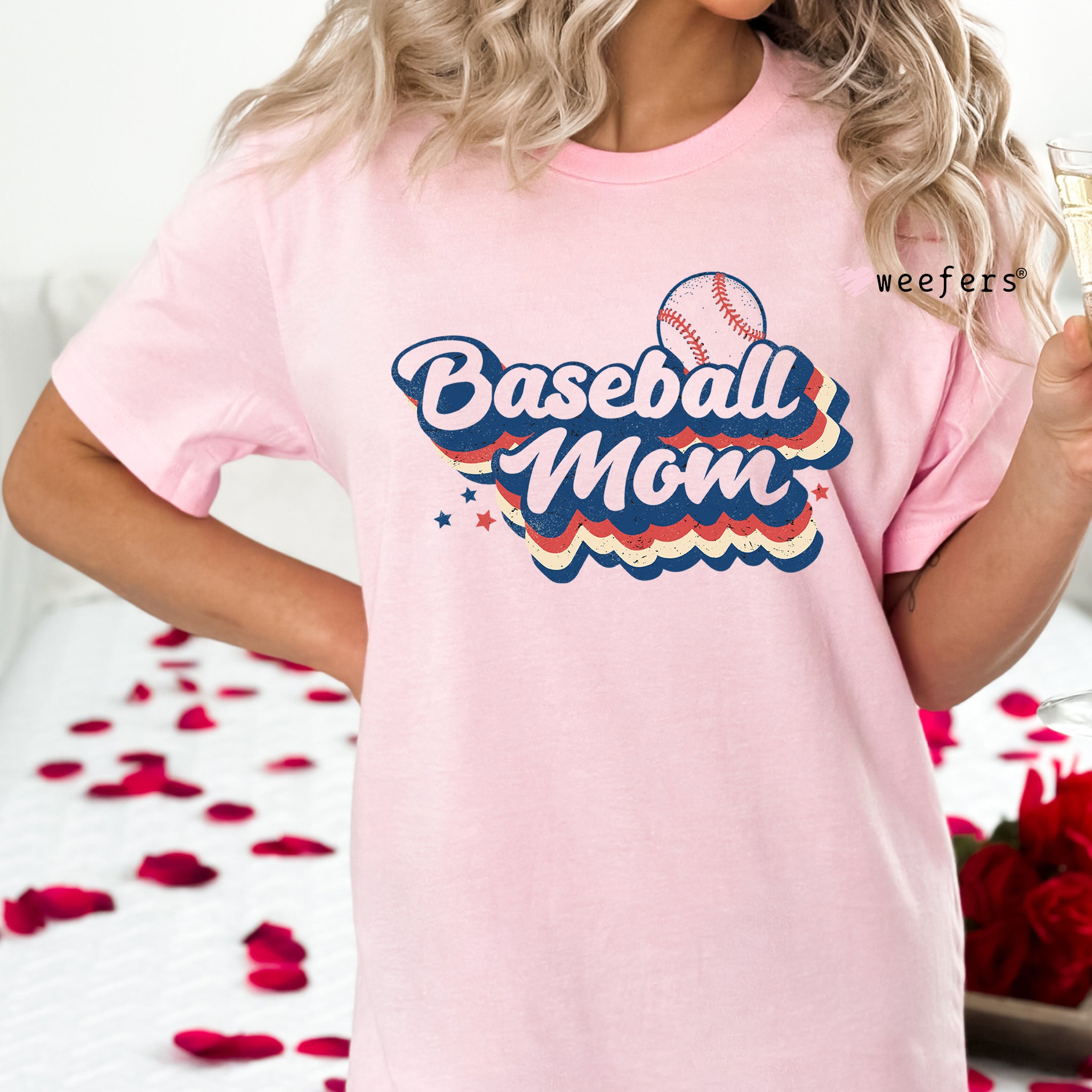 Retro Baseball Mom Heat Transfer Vinyl Sublimation Ready to Press Tran