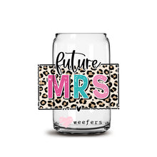 Load image into Gallery viewer, a glass jar with the words future mrs on it
