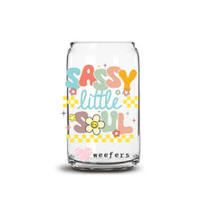 Load image into Gallery viewer, a glass jar with the words easy little soul on it
