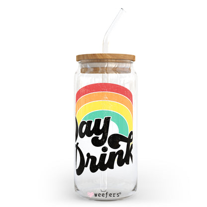 Day Drinkin' 20oz Libbey Glass Can, 34oz Hip Sip, 40oz Tumbler UV DTF or Sublimation Decal Transfer - Weefers