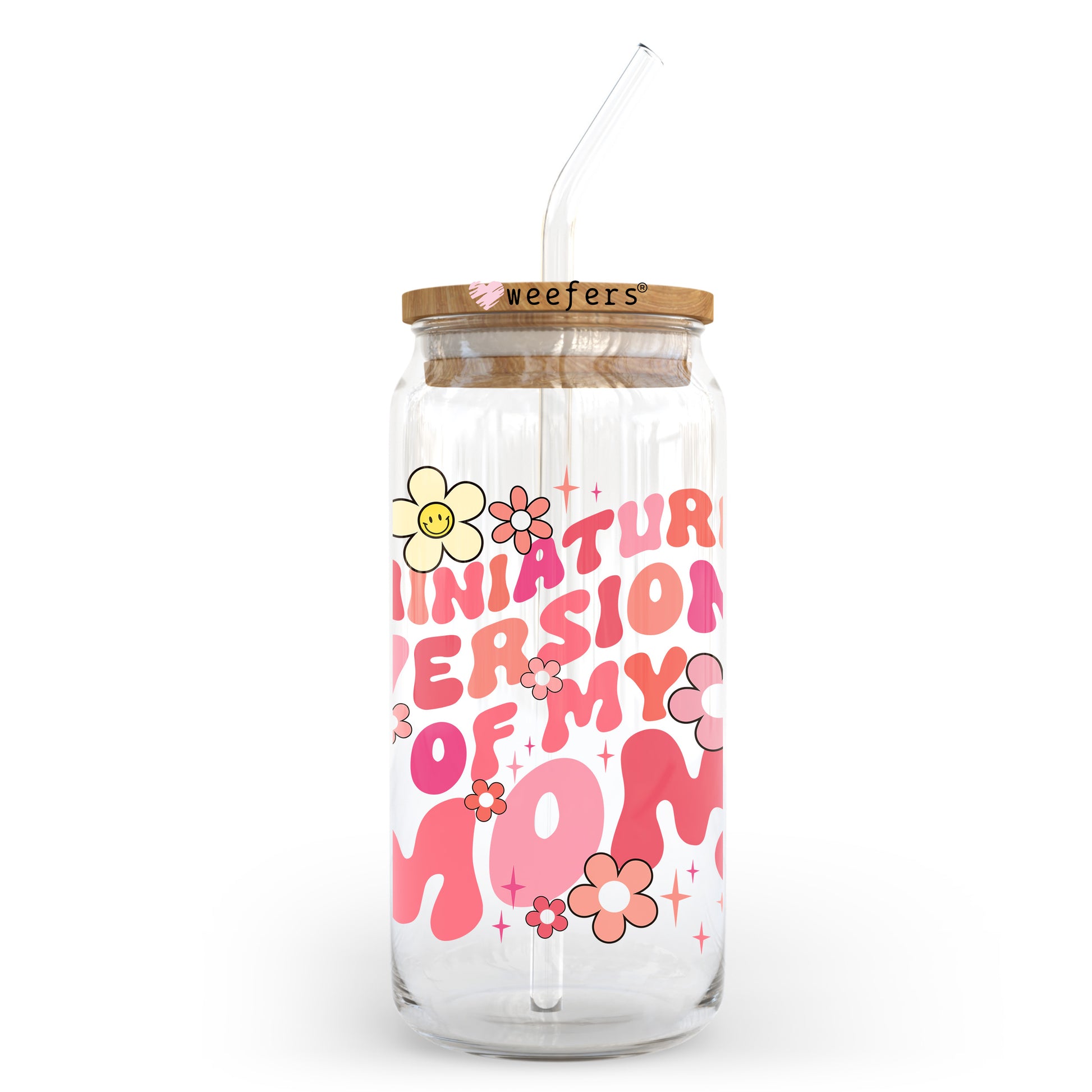 Miniature Version of Mom 20oz Libbey Glass Can UV DTF or Sublimation Wrap - Decal Transfer - Weefers