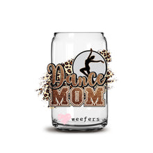 Load image into Gallery viewer, a glass jar with the words dance mom on it
