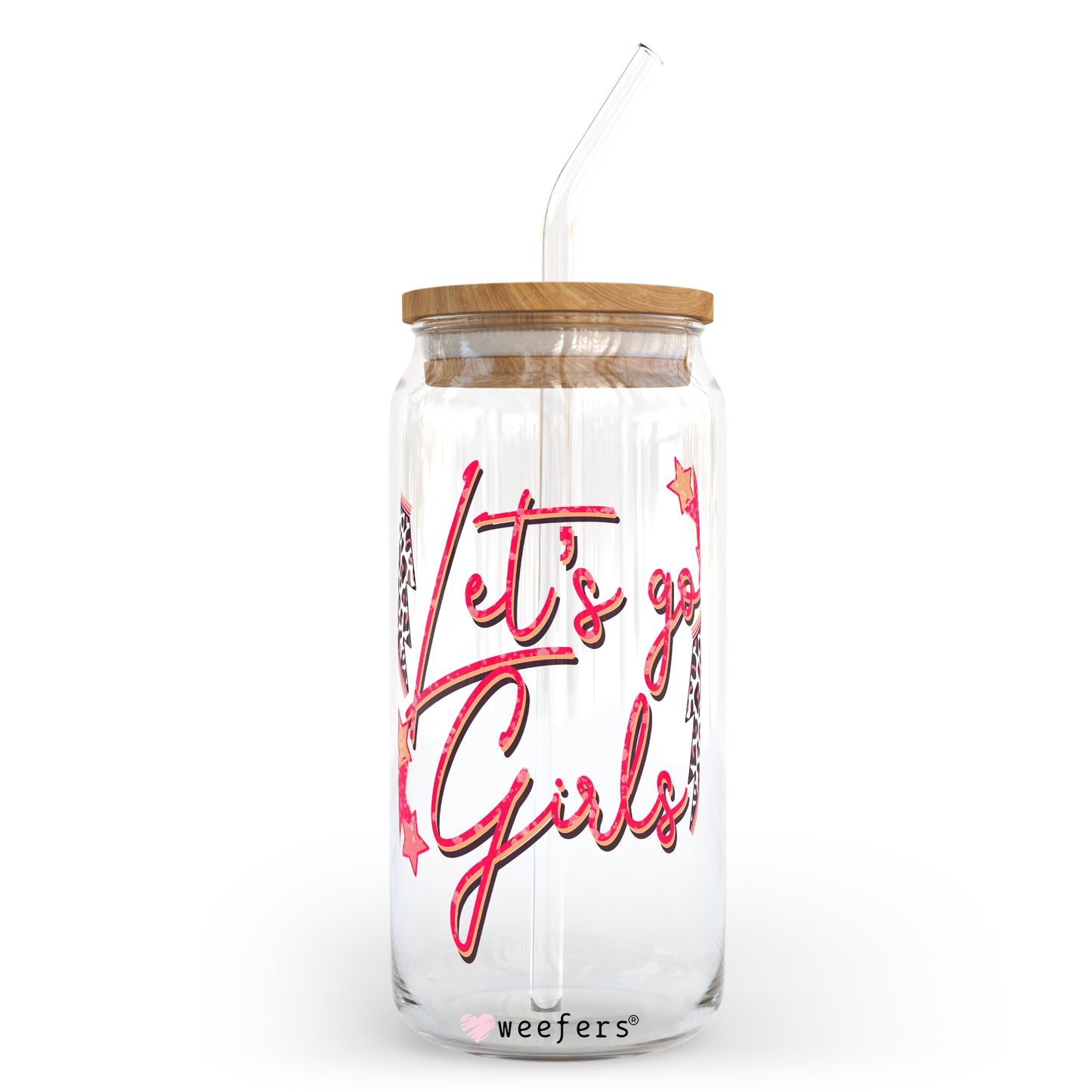 Let's Go Girls 20oz Libbey Glass Can, 34oz Hip Sip, 40oz Tumbler UV DTF or Sublimation Decal Transfer - Weefers