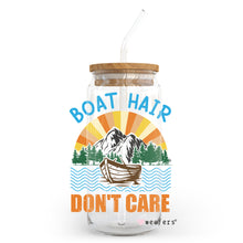 Load image into Gallery viewer, Boat Hair Don&#39;t Care 20oz Libbey Glass Can, 34oz Hip Sip, 40oz Tumbler UVDTF or Sublimation Decal Transfer
