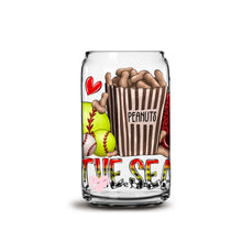 Load image into Gallery viewer, Tis The Season Softball Libbey Glass Can UV-DTF or Sublimation Wrap - Decal
