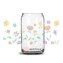 Load image into Gallery viewer, Easter Spring Flowers Gnomes Libbey Glass Can Wrap UV-DTF Sublimation Transfers
