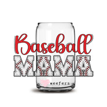 Load image into Gallery viewer, a glass jar with a baseball mama on it
