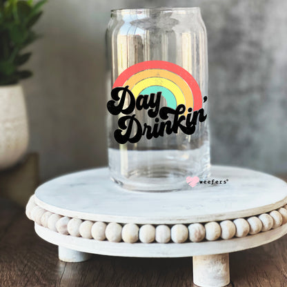 Day Drinkin' Libbey Glass Can Wrap UV DTF Sublimation Transfers - Weefers