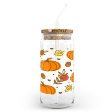 Load image into Gallery viewer, Fall Pumpkins 20oz Libbey Glass Can, 34oz Hip Sip, 40oz Tumbler UVDTF or Sublimation Decal Transfer
