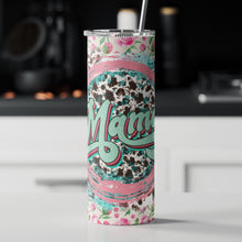 Load image into Gallery viewer, 20oz Skinny Tumbler Wrap - Mama Pink Floral
