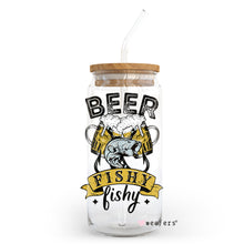 Load image into Gallery viewer, Beer Fishy Fishy 20oz Libbey Glass Can UV-DTF or Sublimation Wrap - Decal
