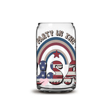 Load image into Gallery viewer, 4th of July Party in the USA 16oz Libbey Glass Can UV-DTF or Sublimation Wrap - Decal
