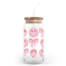 Load image into Gallery viewer, a glass jar filled with strawberries and a straw
