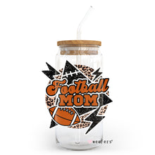 Load image into Gallery viewer, Lightening Football Mom 20oz Libbey Glass Can UV-DTF or Sublimation Wrap - Decal
