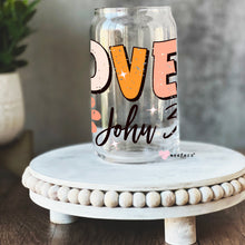 Load image into Gallery viewer, Loved John 3:16 Libbey Glass Can UV-DTF or Sublimation Wrap - Decal
