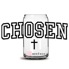 Load image into Gallery viewer, Chosen Christian 16oz Libbey Glass Can UV-DTF or Sublimation Wrap - Decal
