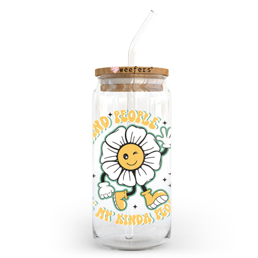 Kind People are My Kind of People 20oz Libbey Glass Can UV DTF or Sublimation Wrap - Decal Transfer Weefers