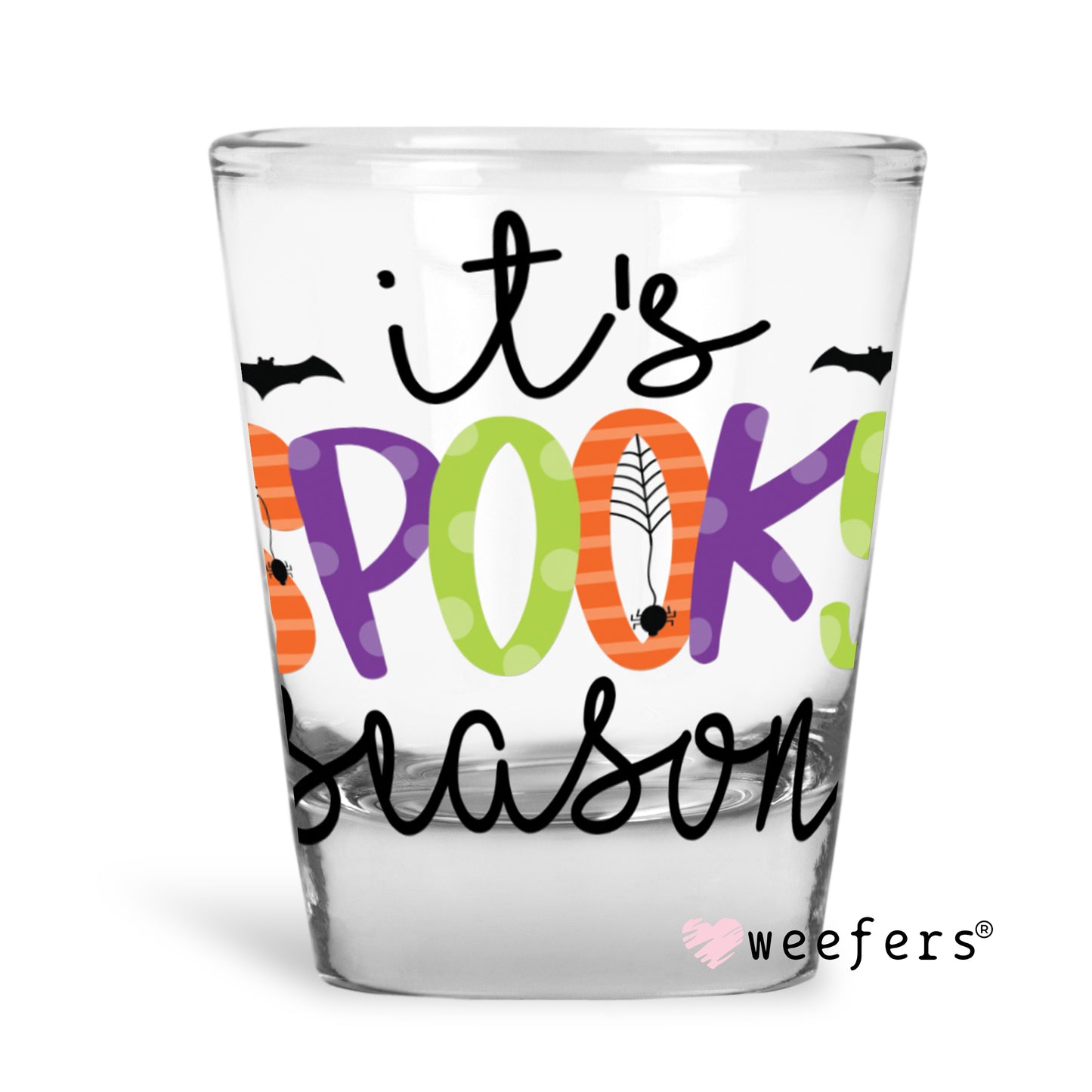 It's Spooky Season Halloween Shot Glass Short UV DTF or Sublimation Wrap - Decal - Weefers