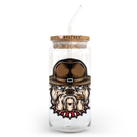 Mad Dog 20oz Libbey Glass Can UV DTF or Sublimation Wrap - Decal Transfer Weefers