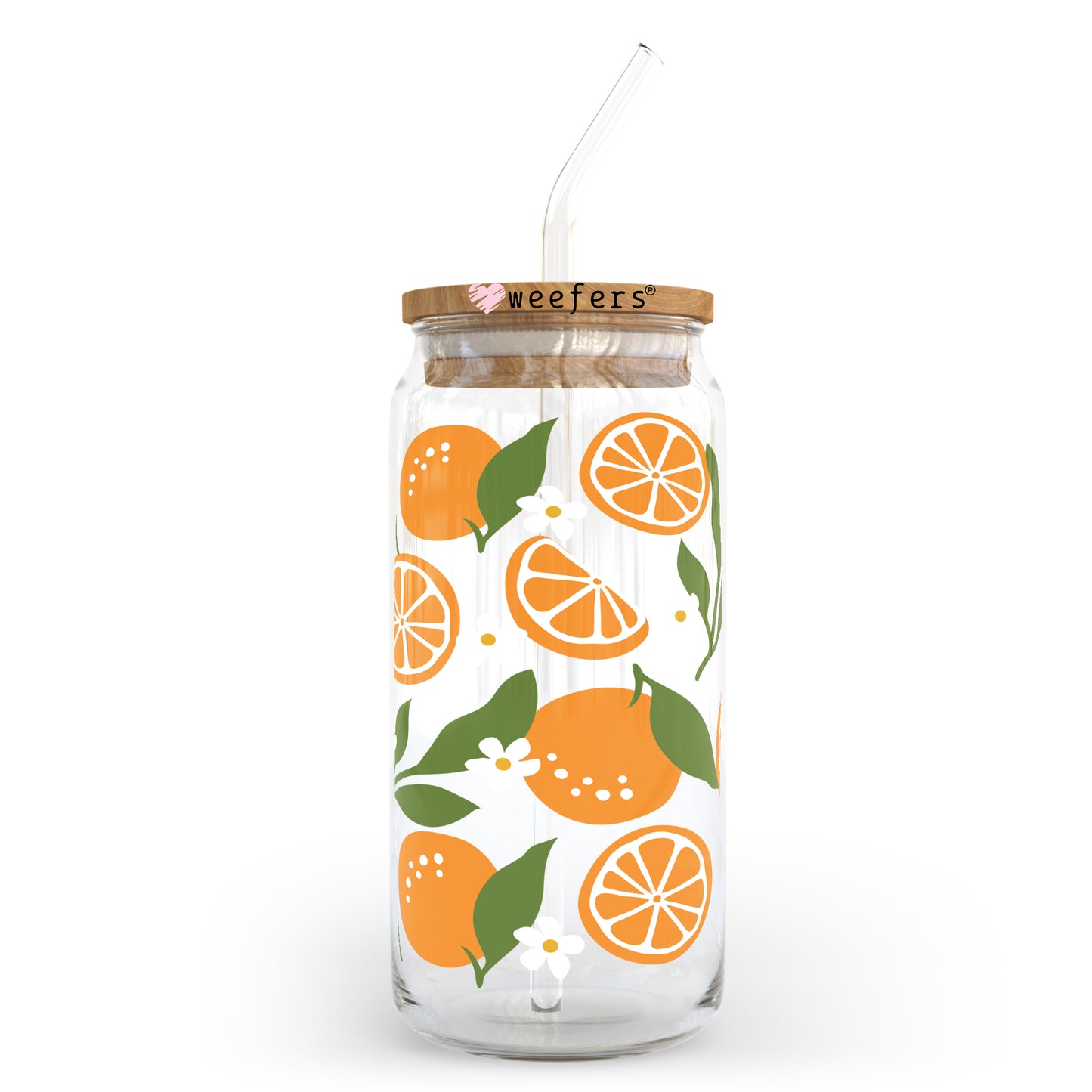 Orange Burst 20oz Libbey Glass Can, 34oz Hip Sip, 40oz Tumbler UV DTF or Sublimation Decal Transfer - Weefers