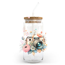 Load image into Gallery viewer, a glass jar with a camera inside of it

