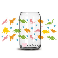 Load image into Gallery viewer, Dinosaurs Libbey Glass Can Wrap UV-DTF Sublimation Transfers
