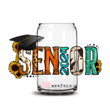 Load image into Gallery viewer, Western Senior 2024 16oz Libbey Glass Can UV-DTF or Sublimation Wrap - Decal
