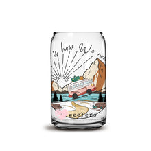 Load image into Gallery viewer, This is how We Roll Camper 16oz Libbey Glass Can UV-DTF or Sublimation Wrap - Decal
