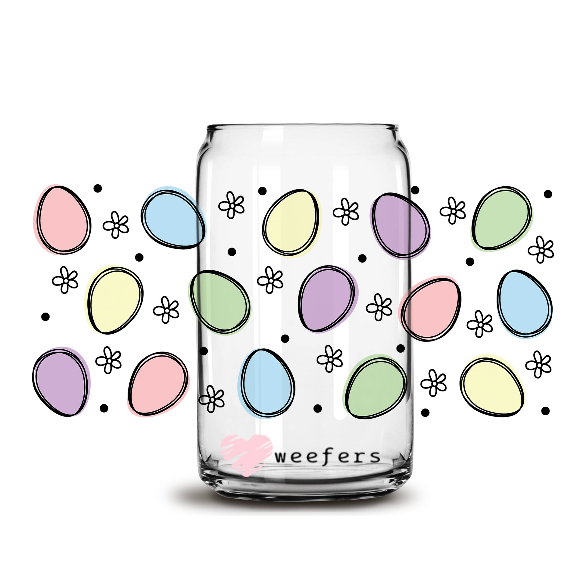 Easter Egg Hunt Libbey Glass Can Wrap UV DTF Sublimation Transfers - Weefers