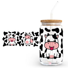 Load image into Gallery viewer, 16oz Libbey Glass Can - Happy Cows
