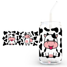Load image into Gallery viewer, 16oz Libbey Glass Can - Happy Cows
