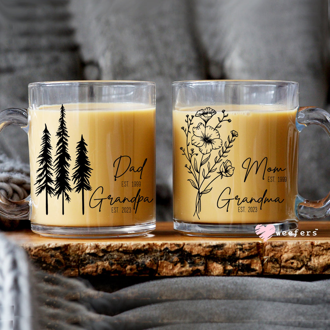 Grandma Mug, Custom New Grandma Mug Birthday Gift, Gigi Mug, Pregnancy Announcement Cup, Grandma Glass Mug, Custom Grandma Gift