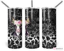 Load image into Gallery viewer, Funny Not Today Heifer Western Tumbler, Sarcastic Travel Mug, Best Friend Gift, Gift For Her - 20oz Tall Skinny Tumbler with Lid
