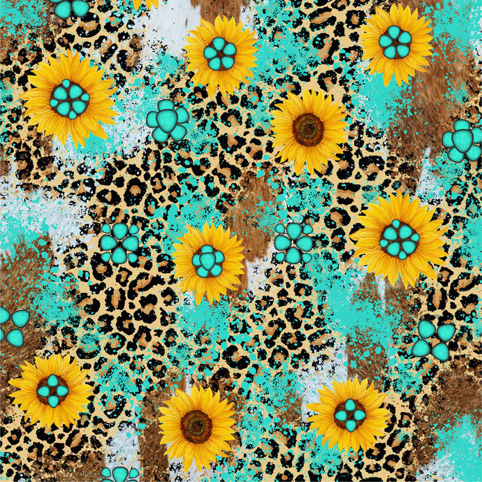 Pattern Adhesive Vinyl - Sunflower Cheetah (VS00003) Weefers